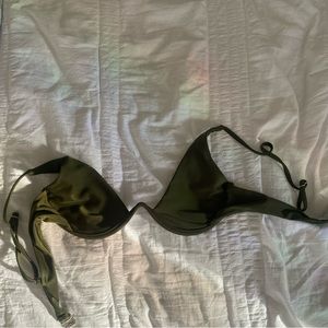 Olive green underwire bikini set